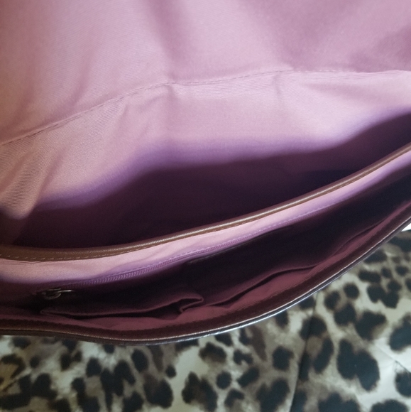 White and brown Coach purse - Picture 4 of 4